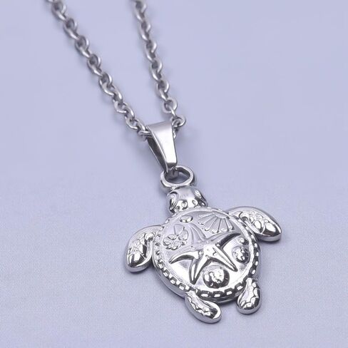 Jude Jewelers Stainless Steel Cute Turtle Style Ocean Beach Summer Holiday Pendant Necklace in Kuwait