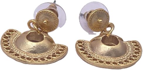 Pre-Columbian Style Earrings 24K Gold Plated in Saudi Arabia