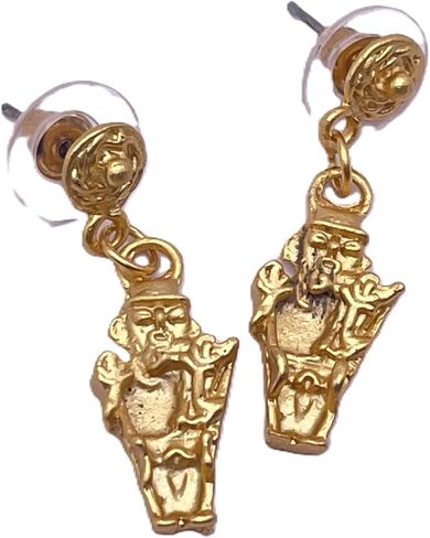 Pre-Columbian Style Earrings 24K Gold Plated in Saudi Arabia