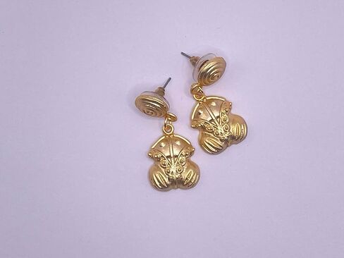 Pre-Columbian Style Earrings 24K Gold Plated in Saudi Arabia