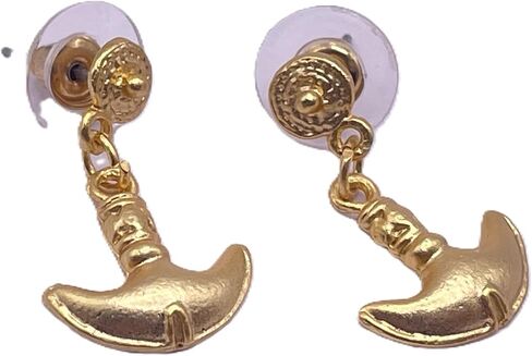 Pre-Columbian Style Earrings 24K Gold Plated in Saudi Arabia