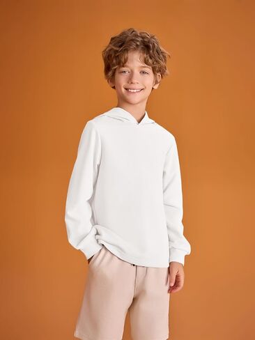 Haloumoning Boys Fashion Hoodies Kids Long Sleeve Hooded Sweatshirts 5-14 Years in Kuwait