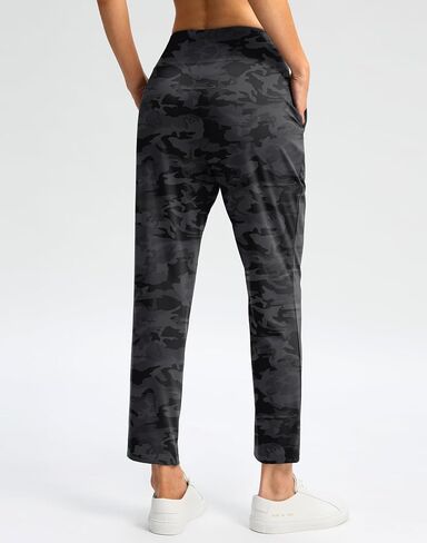 G Gradual Women's Pants Ankle Golf Pants 2 Pockets High Waisted 7/8 Stretch Sweatpants for Athletic Travel Casual Lounge Work in Kuwait