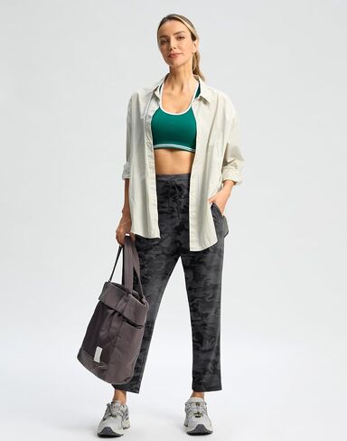G Gradual Women's Pants Ankle Golf Pants 2 Pockets High Waisted 7/8 Stretch Sweatpants for Athletic Travel Casual Lounge Work in Kuwait