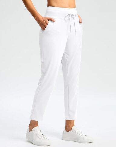 G Gradual Women's Pants Ankle Golf Pants 2 Pockets High Waisted 7/8 Stretch Sweatpants for Athletic Travel Casual Lounge Work in Kuwait