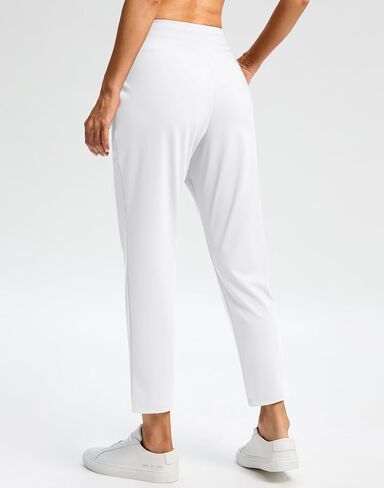 G Gradual Women's Pants Ankle Golf Pants 2 Pockets High Waisted 7/8 Stretch Sweatpants for Athletic Travel Casual Lounge Work in Kuwait