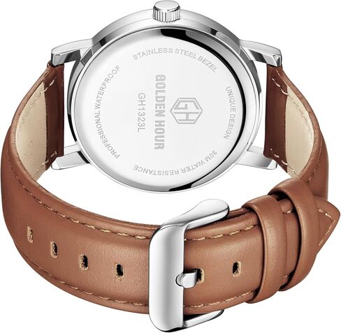 GOLDEN HOUR Men’s Quartz Analog Easy to Read 38mm Watch in Saudi Arabia