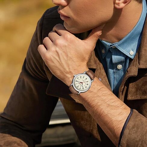 GOLDEN HOUR Men’s Quartz Analog Easy to Read 38mm Watch in Saudi Arabia