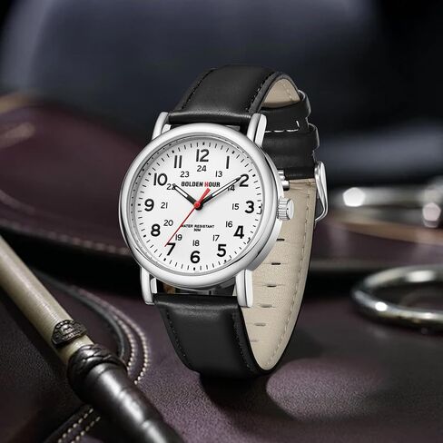 GOLDEN HOUR Men’s Quartz Analog Easy to Read 38mm Watch in Kuwait