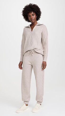 Splendid Women's Stassi Cable Sweater Joggers in Kuwait