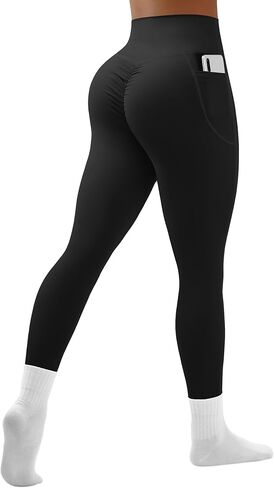 OVESPORT Workout Yoga Leggings for Women High Waist Tummy Control Pants with Pockets in Saudi Arabia