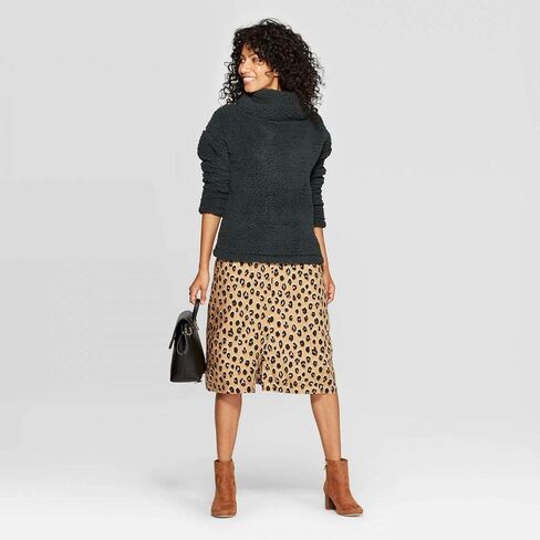 A New Day Women's Any Day Turtleneck Sherpa Pullover Sweatshirt in Saudi Arabia