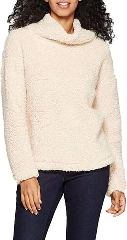 A New Day Women's Any Day Turtleneck Sherpa Pullover Sweatshirt in Saudi Arabia