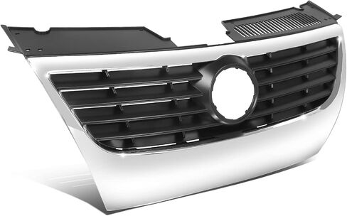 DNA MOTORING Factory Style Black Slat & Badge Slot Grille Grill Compatible with 06-10 VW Passat, Chrome, OEM-GR-VW1200147 in Saudi Arabia