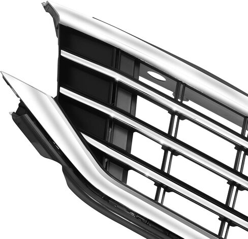 DNA MOTORING Factory Style Black Slat & Badge Slot Grille Grill Compatible with 06-10 VW Passat, Chrome, OEM-GR-VW1200147 in Saudi Arabia