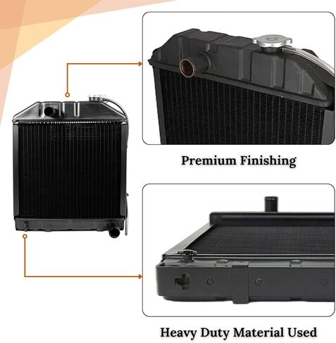 C7NN8005H Radiator for Ford Tractor 2000 2600 3000 3400 3500 4000 4100 4400 Compatible with New Holland 2000 Series 3 Cycle Engine 65-74 2300 230A 231 2310 233 234 2600 2610 2810 2910 | E0NN8005MD15M in Saudi Arabia