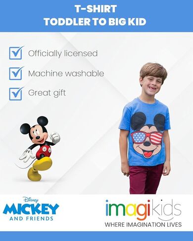 تي شيرت ديزني ميكي ماوس بيست داي إيفر للأطفال الصغار in Kuwait