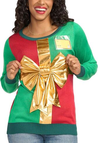 سترات عيد الميلاد النسائية من Tipsy Elves - سترات عيد الميلاد القبيحة للسيدات - بلوفرات شتوية مزخرفة للعطلات in Kuwait
