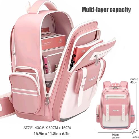 Cute Bunny Backpack Plus,School Bookbag Backpacks for Girls Boys Teen,Kawaii Large Capacity Travel Bags Laptop (Blue Sky) in Saudi Arabia