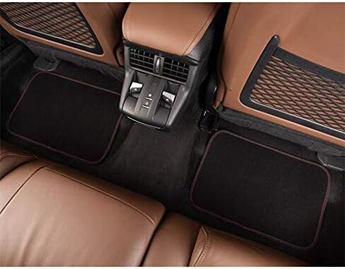 Flying Banner Universal Fit Embroidery Butterfly Car Floor Mats Universal fit for SUV, Trucks, sedans, Vans, Set of 4 (Black with Burgundy) in Saudi Arabia