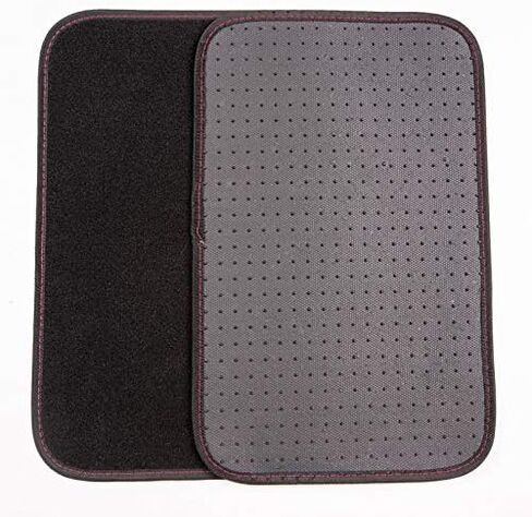 Flying Banner Universal Fit Embroidery Butterfly Car Floor Mats Universal fit for SUV, Trucks, sedans, Vans, Set of 4 (Black with Burgundy) in Saudi Arabia