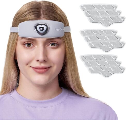 HeadaTerm-2 Migraine Relief Rechargeable Device e-TNS Technology Head Cap Treatment for migraine and Headache, Drug-Free, Clinically Proven - Extra Bundle of 3 Pack electrodes in Saudi Arabia