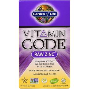 Garden of Life, Vitamin Code, Raw Zinc, 60 Veggie Caps