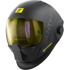 ESAB® Sentinel™ A60 Welding Helmet, Black Low-Profile Design, High Impact Resistance Nylon, Large Viewing Area 4.65 in x 2.80 in