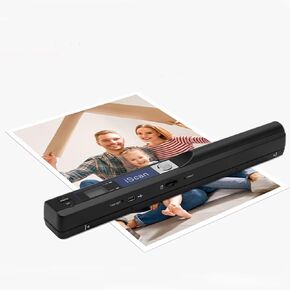Portable Photo Scanner for A4 Documents,Handheld sanner for Business,Books, Receipt,Pictures up to 900 DPI, Uploads Images to Computer Via USB Cable, No Driver,Support JPG/PDF Format