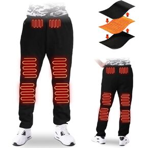 Unisex Heated Pants for Men and Women - 12 Heating Zones 5V USB Powered 3 Temperature Levels