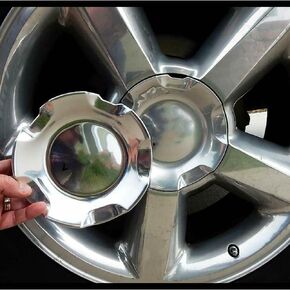 غطاء محور العجلة المركزي قطعة واحدة من MORTA، كروم لسيارة Chevy Avalanche، Silverado، Suburban، Tahoe Rim، 9595152/9596007، MORTAasd23