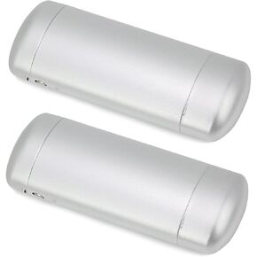 EZESO Glasses Case Spectacle Case Box Aluminum Lattice Nearsighted Eyeglass Case for Small Frame (2 pcs Lattice Silver)
