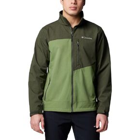 Columbia Men's Cruiser Valley II Softshell, Canteen Heather/Greenscape Heather, Medium