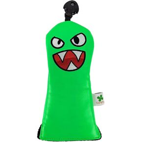 Foretra - Limited Edition Green Monster Putter Headcover Quality PU Leather Magnetic Closure for Square Mallet Style Putters