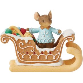 Enesco Tails with Heart Christmas Sweet Deliveries Miniature Figurine, 1.57 Inch, Multicolor