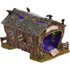 Department 56 Accessories for Villages Halloween Crow Creek Covered Bridge Accessory Figurine, 4.72 inch