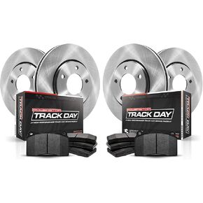 Power Stop TDBK1560 Track Day Front and Rear Brake Kit- Brake Rotors and Brake Pads For Cadillac XLR 2004, Cadillac XLR 2008-2009, Chevrolet Corvette 1997-2004 [Model Specific]