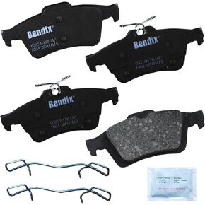 Bendix Priority1 CFC1564 Ceramic Rear Brake Pads for Ford C-Max 2017-2013, Escape 2016-2013, Focus 2018-2012, Transit Connect 2022-2014