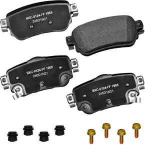 Bendix Premium SBC1965 Ceramic Rear Brake Pads for Nissan LEAF 2024-2018,Qashqai 2022-2019,Rogue 2021-2018,Rogue Sport 2020-2019,Rogue Sport 2022,X-Trail 2016,2020-2019,Renault Koleos 2020-2018