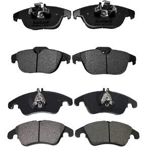 Front and Rear Ceramic Brake Pads for Select Mercedes-Benz C250 C300 C350 E350 E400 E550, Disc Brake Pad Replacement P-1342 P-1341