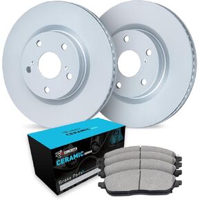 R1 Concepts Front Brakes and Rotors Kit |Front Brake Pads| Brake Rotors and Pads| Ceramic Brake Pads and Rotors WDWN1-74015