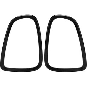 Tail Lamp Trim Guard 2 Pcs Tail Light Cover Trim Rear Lamps Frame Rings Bezel Stickers Guard for R56 R57 R58 R59 2007‑2014 (Glossy Black)