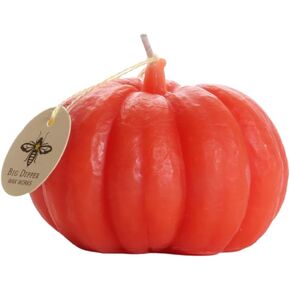 شمعة Big Dipper Wax تعمل على شمعة اليقطين الكبيرة، حرق طويل لمدة 40 ساعة، شمعة منحوتة من شمع العسل النقي، 8.89 سم × 10.16 سم، شمعة الخريف