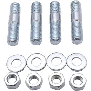 4PCS Carburetor Carb Studs Kit 5/16" x 1-3/8" Fits for Holley, Edelbrock, Barry Grant, Demon