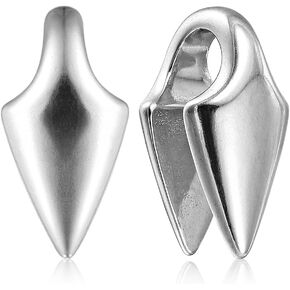 LADEMAYH Arrow Ear Weights for Stretched Ears - Hypoallergenic Stainless Steel 316L Ear Plugs Hangers - For Pierced Ears 1/2 Inch (12mm) and Larger Gauges Earrings