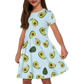 Cute Summer Dresses for Teen Girls Kids 2-14 Years for Casual Summer