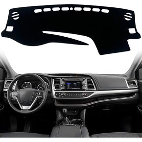 Dash Cover Custom Fit for Toyota Highlander 2014-2019 Dashboard Cover Dashcover Dash Mat Protector Carpet Pad Accessories