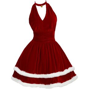 haikyuu Women Santa Dress Mrs Claus Santa Costume Cosplay Christmas Dress Costume