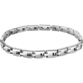 Mens Bracelet Stainless Steel, Classic bracelets for men, Fashion and Charm Jewelry Bracelet, Adjustable Fold Over Clasp Link Bracelets for Men Husband Father Boyfriend