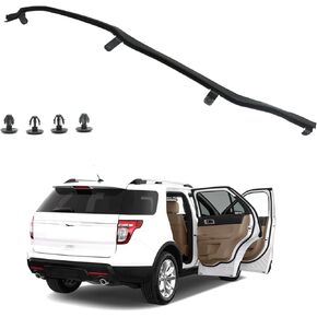 مانع تسرب الطقس للباب الخلفي مناسب لـ 2011-2019 Ford Explorer، شريط إغلاق الحافة الأمامية للباب الخلفي، جانب الركاب الأيمن BB5Z7825324B BB5Z7825325B